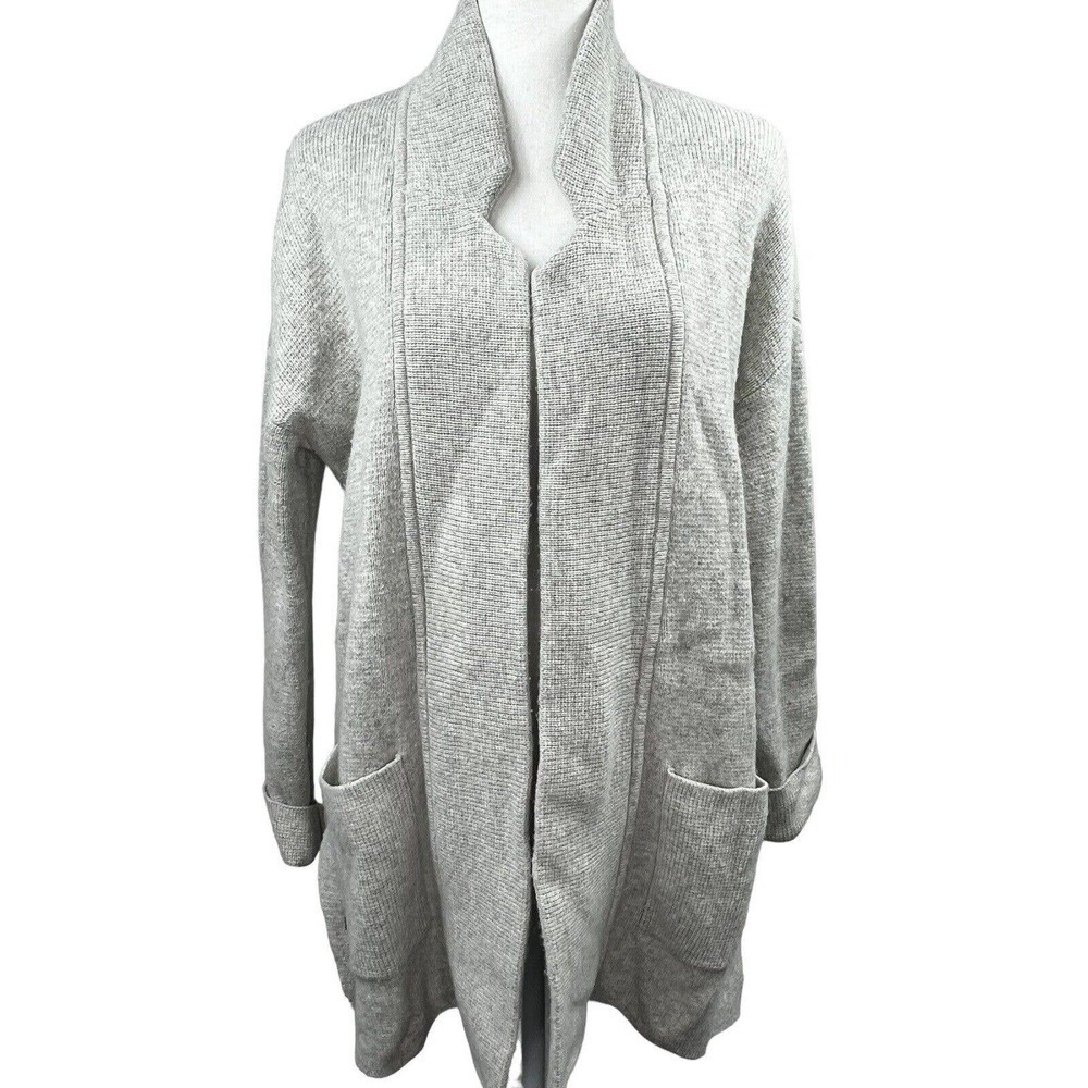 Madewell Spencer Sweater Coat Cardigan Size XS Gray Merino Wool